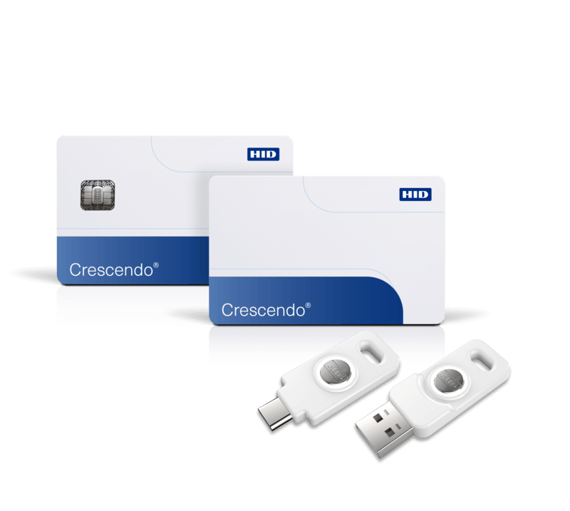 کارت کلید اعتبارسنجی HID Crescendo® سفید USB