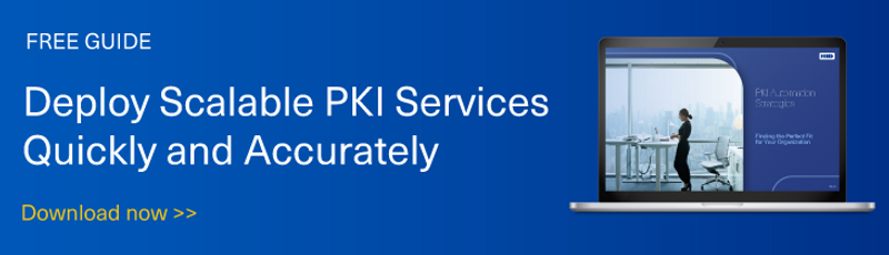 راهنمای گرافیکی خدمات رایگان PKI